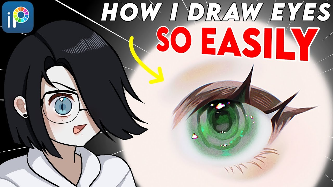 How I Draw Eyes SO EASILY - YouTube