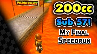 Mario Kart Wii - 200cc All Tracks Speedrun - 0:56:52 (No Ultra Shortcuts)