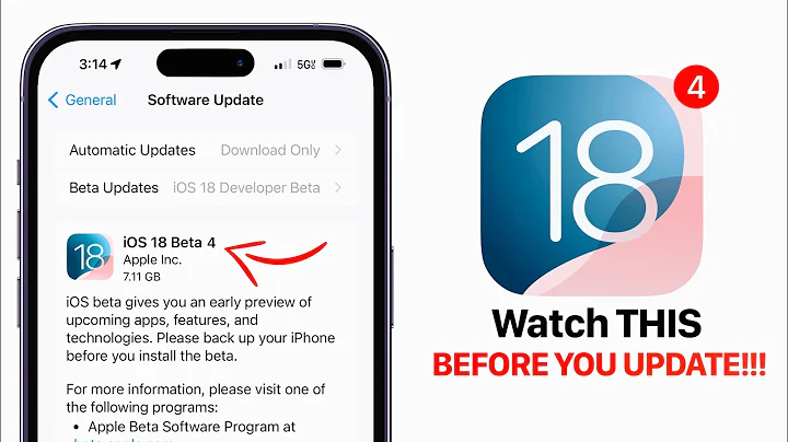 iOS 18 Beta 4 & Public Beta 2 - Watch This BEFORE The Update! - 天天要聞