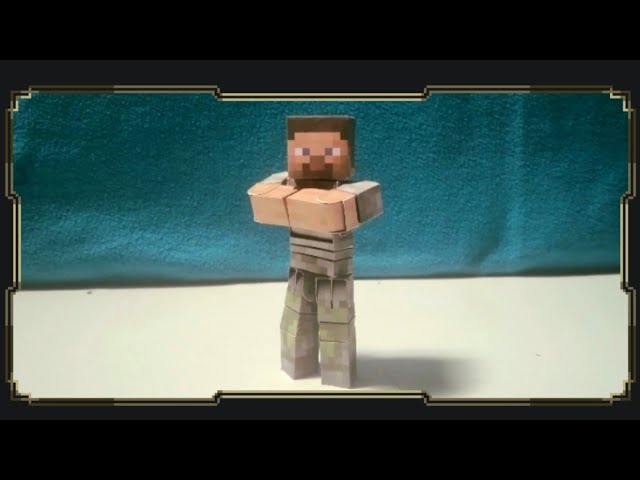 Tutorial PaperCraft Minecraft - Golem de Gelo / Snow Golem 