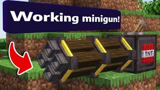 Famous I made a working minigun in vanilla minecraft! Profile