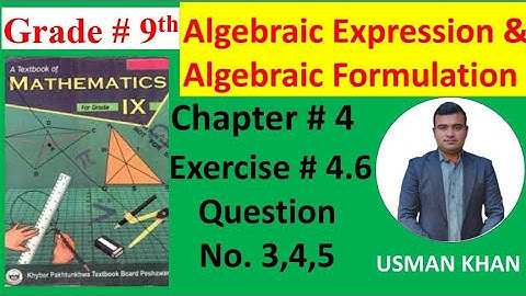 class 9th maths, #chapter4, Algebraic expression and Algebraic formula