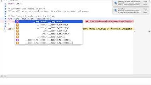 Operator Overloading and Infix in Swift