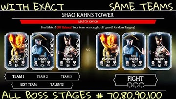 SHAO KAHN TOWER ALL LAST BOSS STAGES #50 -100 / Mkx update 1.16 (part 2)