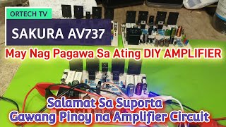 Modified Sakura AV737 Basta Gawang Pinoy Solid  #share #diycircuit #amplifier #ortechtv #sakura