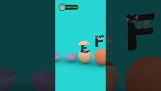 Alphabet Lore E 3D - EGG #shorts