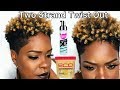 HOW TO: Two Strand Twist Out On Short Natural Hair | HAIRtorial
