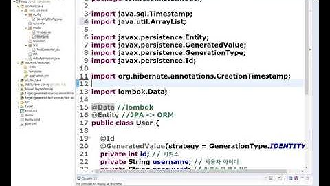 스프링부트 JPA인스타그램 3강   모델 만들기follow빼고