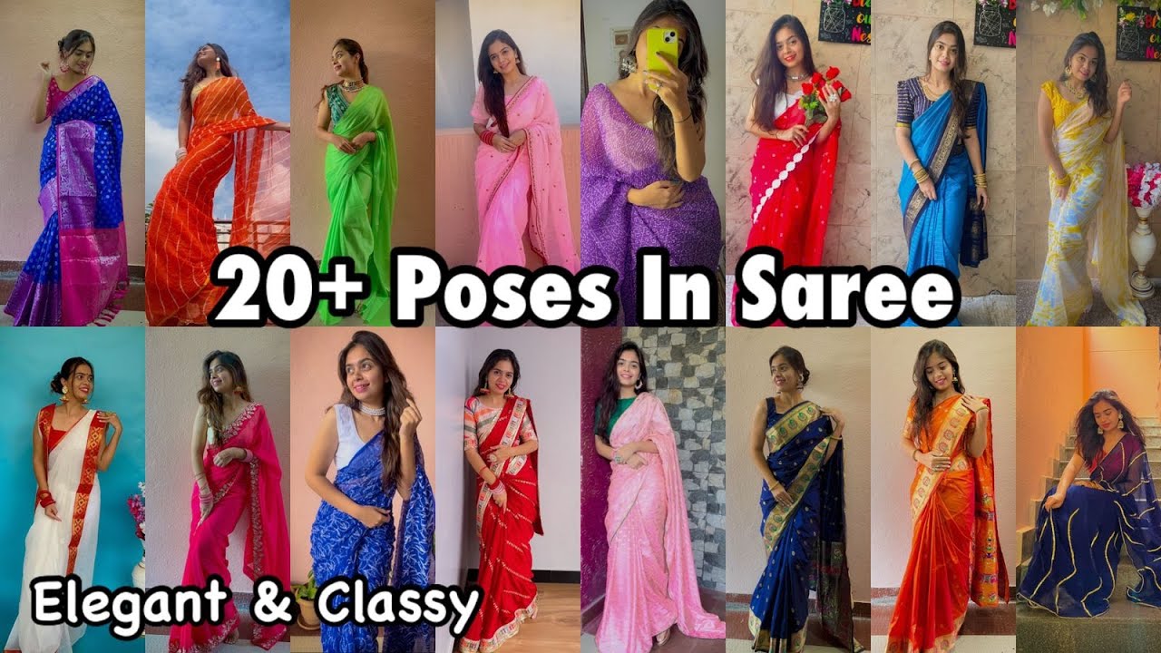 Elegant and Candid Pose Ideas In Saree🌻 . . . . #sareeposes #candidpose  #photoposeideas #poses #santoshimegharaj #exploremore… | Instagram