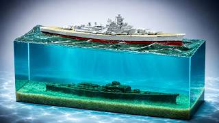 Create Your Own Stunning Bismarck Shipwreck Diorama Underwater - Diy Tutorial!