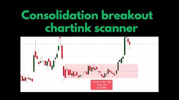 Consolidation breakout chartink | Range Breakout screener in chartink