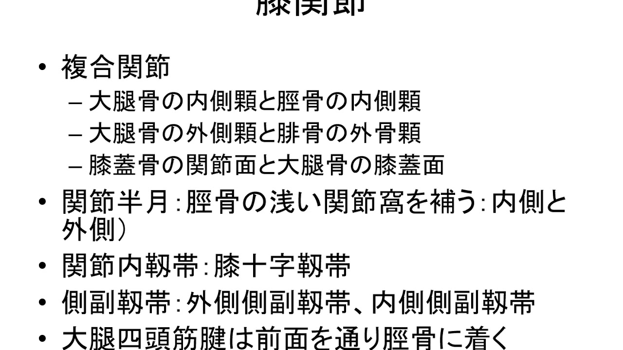 医学概論 第２回 骨格系 Part 7 最終 Youtube