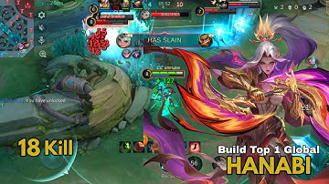 18 Kills!! LEGENDARY Hanabi - Build Top 1 Global Hanabi ~ MLBB