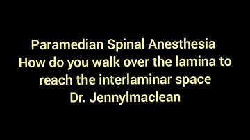 How to make Paramedian Spinal Anesthesia easy?