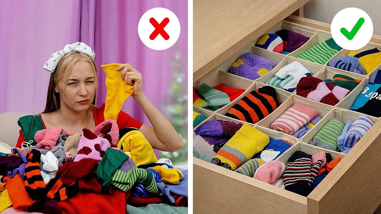 Closet Organization & Clothes Folding Ideas That Save Space 👕✨