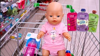 В МАГАЗИНЕ С БЕБИ БОН! Покупаем Бутылочку и Детскую Еду Мультики Про Куклы Как Мама 108мама тв