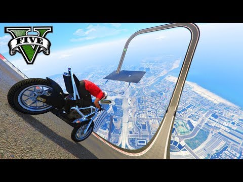 GTA V Online: A MEGA RAMPA MALUCA com MOTOS!!! ÉPICO 