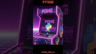 Ping Pong Game in Python using Turtle | #shorts #youtubeshorts