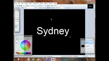 Make a word 3D in paint.net
