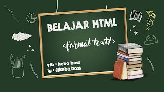 HTML Dasar (Untuk Pemula) : Format Text HTML