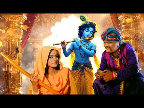 राणा ने पिलाया मीरा को विष, कृष्ण मूर्ति हो गई नीली | Meera Ke Girdhar | Janmashtami Special Scene 6