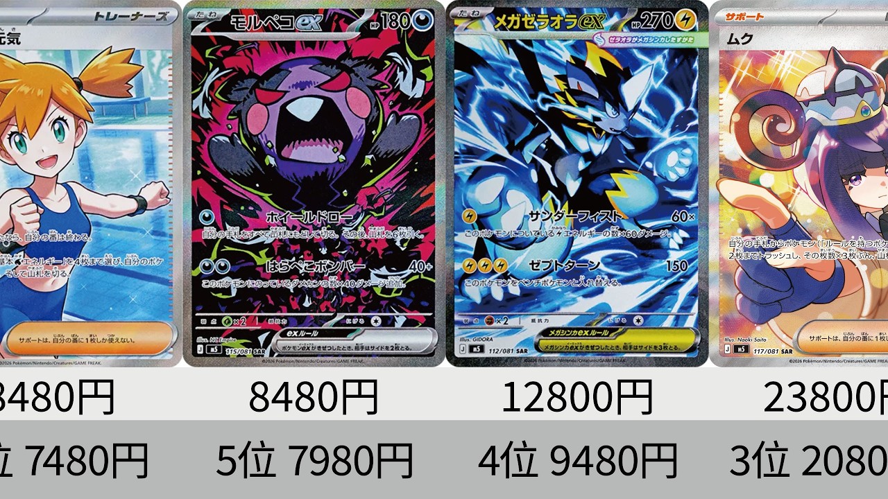 ポケカ】下落！発売から1日後！『アビスアイ』販売価格ランキング！AR