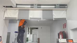 Smoke Control Stripecoil installation