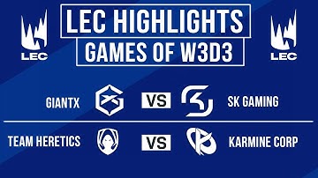 LEC Highlights ALL GAMES Week 3 Day 3 | LEC Spring 2025