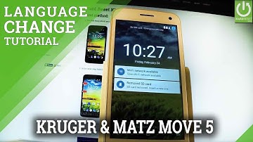 How to Change Language in KRUGER & MATZ Move 5 - Language Settings