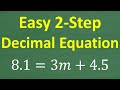 Basic Algebra and Solving Equations