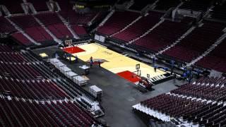 Time-lapse of new Trail Blazers court