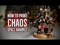 Как покрасить Космодесант Хаоса — SPEED PAINTING CHAOS SPACE MARINES WARHAMMER 40000
