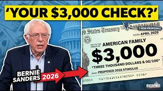 🚨 $3,000 Checks in 2026? Bernie Sanders Reveals SHOCK Plan — Who Actually Qualifies!