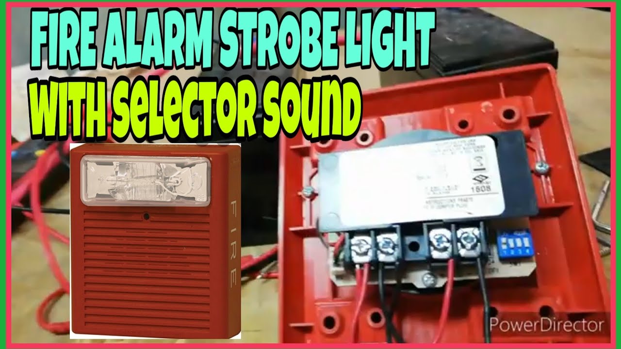 HOW TO TEST FIRE ALARM STROBE LIGHT (WITH SELECTOR SOUND) OUTDOOR TYPE