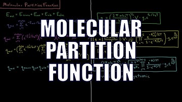 Chemical Thermodynamics 2.11 - Molecular Partition Function
