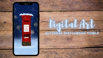 Christmas Wallpaper | Digital Art | Autodesk Sketchbook Mobile