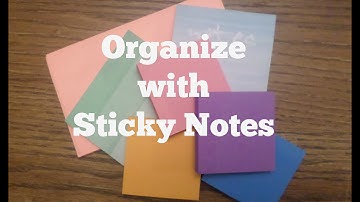 How I Use Sticky/Post-It Notes to Organize {Collab}