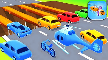 Shape shifting 🛶🚗🚲🚁🚦All Levels Gameplay Walkthrough Android,ios Max Level Ep129