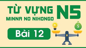 Từ vựng N5 bài 12 | Minna no Nihongo | Từ vựng mẫu câu