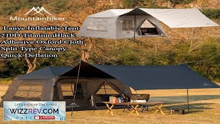 MOUNTAINHIKER Outdoor Camping Manual Inflation Tent Anti UV Shade Waterproof 3 5 Person Air