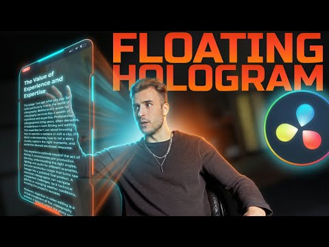 Hologram effect In Davinci Resolve - 3 EASY FLOATING EFFECTS