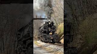 WM 1309 Arriving into Frostburg, Md #steamlocomotive #reels  #railroadhistory