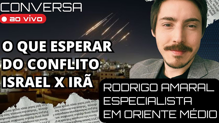 GUERRA ISRAEL X IRÃ - Conversa ao vivo com Rodrigo Amaral (professor de Relações Internacionais)