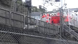 不載客列車 E116-E76 駛離港鐵大學站二號月台