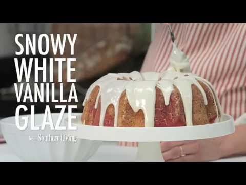 How to Make Snowy White Vanilla Glaze | MyRecipes