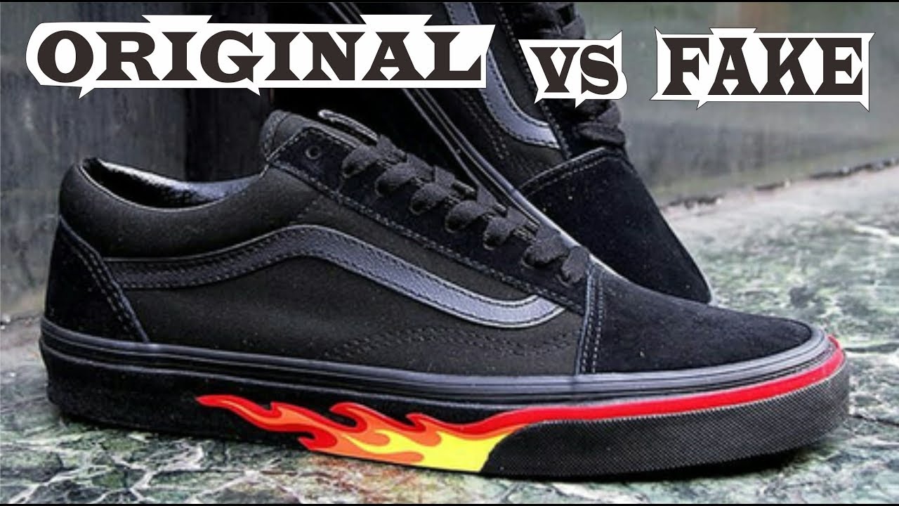 harga vans old skool flame wall