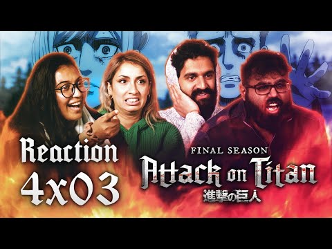 Attack on Titan DUB - 4x3 Door of Hope - Group Reaction