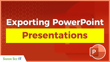 Exporting a Presentation in PowerPoint 2021/365