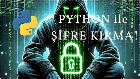 PYTHON ile ŞİFRE KIRMA!