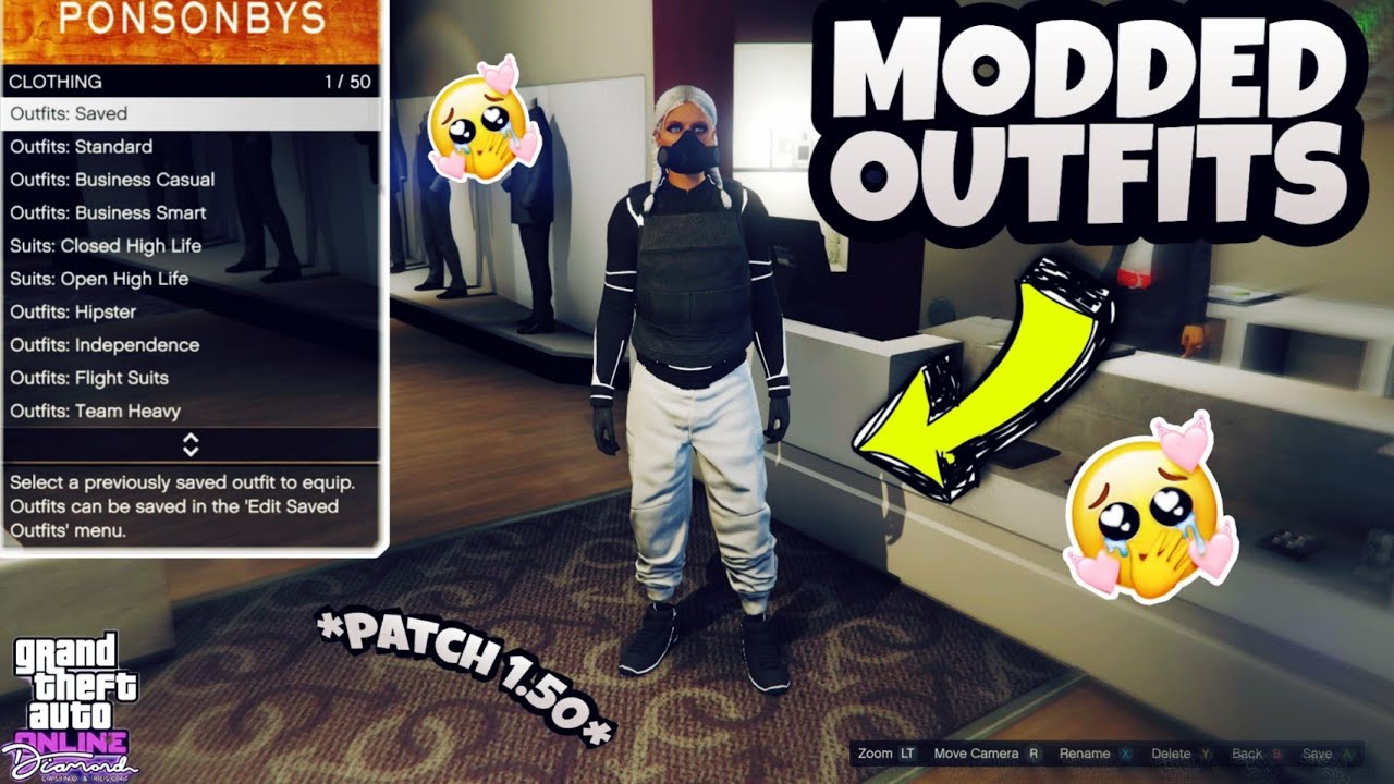 GTA 5 Online How To Get White Joggers And Tron Shoes Modded Outfit ...